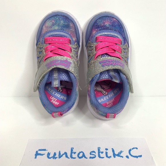 Skechers Magical Collection Unicorn Glitter Shoes 302116N Little Girls US Size 5 - Picture 6 of 12